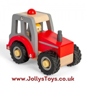 Wooden Red Tractor